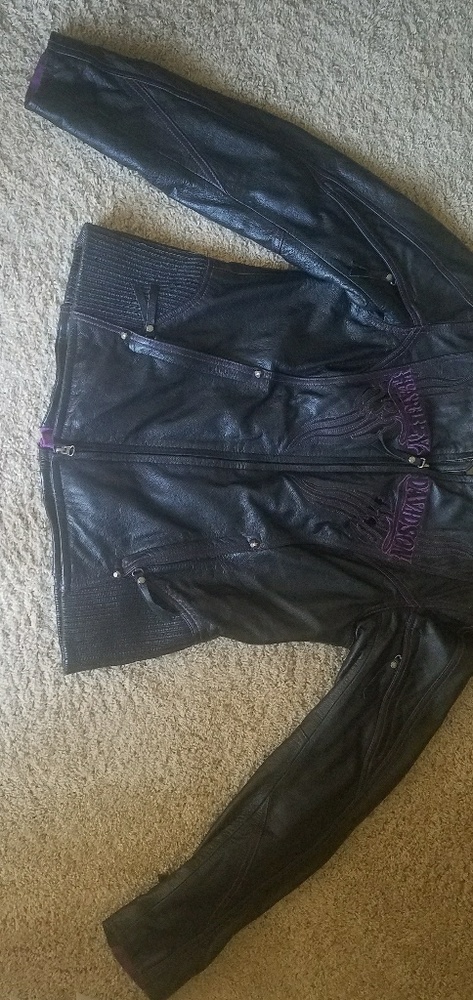 Leather Harley Davidson Jacket with removable insi